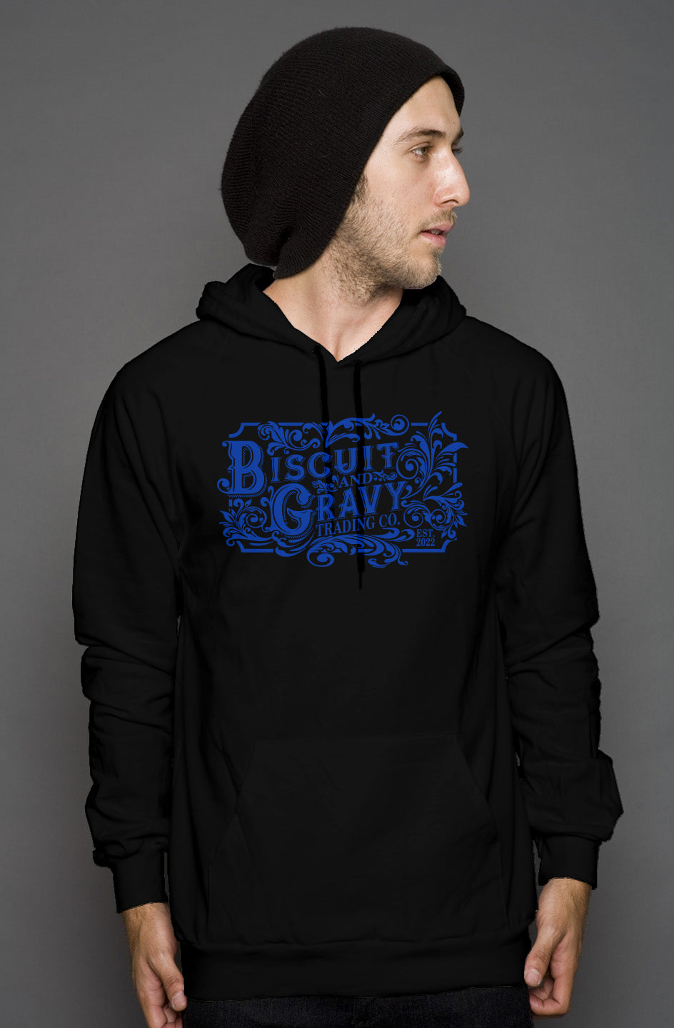 B&amp;amp;G Black w/ Kentucky Blue Logo Hoodie